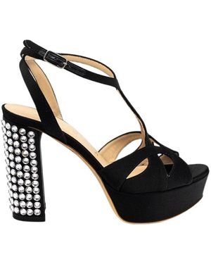 Lella Baldi High Heel Sandals - Black