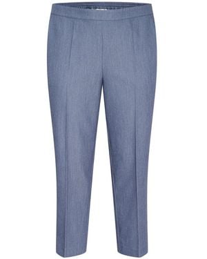 Kaffe Cropped Trousers - Blue
