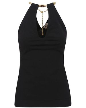 Elisabetta Franchi Sleeveless Tops - Black