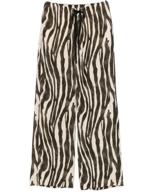 Alysi Wide Trousers - Negro