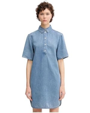 Samsøe & Samsøe Shirt Jurken - Blauw