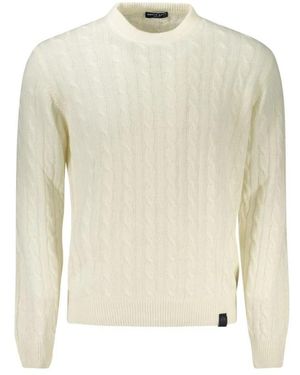 North Sails Pullover Met Kabelsteek En Ronde Hals - Wit