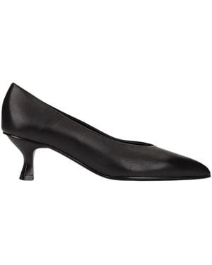 Pedro Miralles Schoenen ,Zwart ,Leer Zwarte Leren Damesschoenen Elegante Stijl