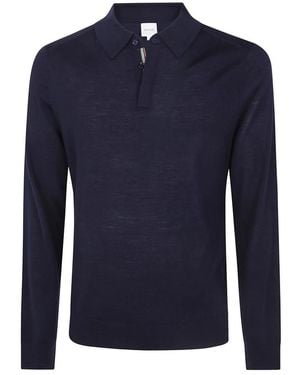 Paul Smith Pullover-Polo-Pullover Mit Rundhalsausschnitt - Blau