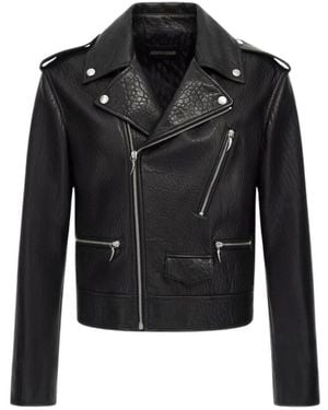 Roberto Cavalli Leather Jackets - Black