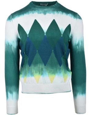 Ballantyne Round-Neck Knitwear - Green