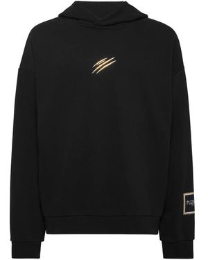 Philipp Plein Long Sleeve Training Tops - Negro