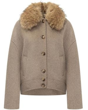 Ava Adore Korte Jas - Bruin