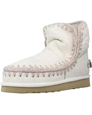 Mou Schoenen ,Wit ,Winter Boots - Metallic