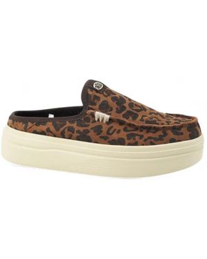 HEYDUDE Schoenen ,Bruin ,Leer Austin Lift Classic