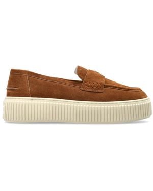 Furla Sky Wildleder Loafer - Braun