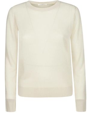 Zanone Truien & Vesten ,Polyester Zachte Ademende Trui - Wit