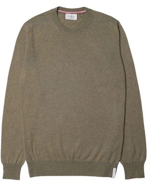 Brooksfield Baumwoll Langarm Rippenstrick Pullover - Grün