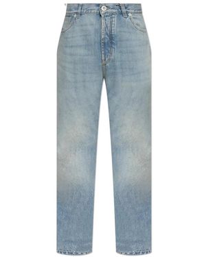 McQueen Jeans ,Blauw ,Katoen Straight Leg Jeans