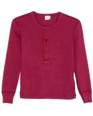 Chloé Langarmshirt Mit Knopfleiste - Rot