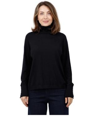 Alpha Studio Turtlenecks - Black