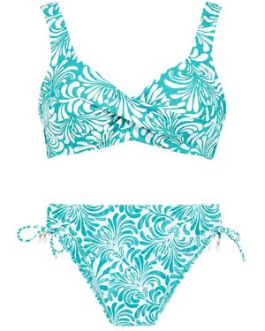 Twinset Badmode ,Groen ,Polyester Twin-Set Zee Kleding - Blauw