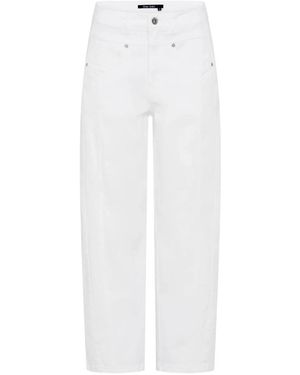 MARC AUREL Cropped Jeans - Blanco