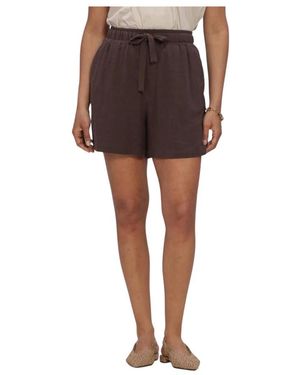 Object Sanne Hw Wide Shorts - Braun