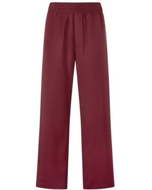 Roberto Cavalli Straight Trousers - Red