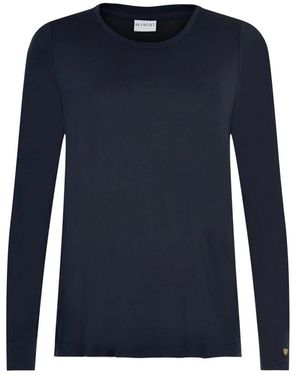 iN FRONT Long Sleeve T-Shirts - Blue