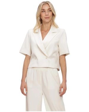 Ydence Jassen ,Leer Zella Blazer - Wit