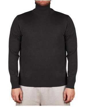 Alpha Studio Ciclista M/L Rollkragenpullover - Schwarz