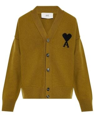 Ami Paris Adc Cardigan - Grün