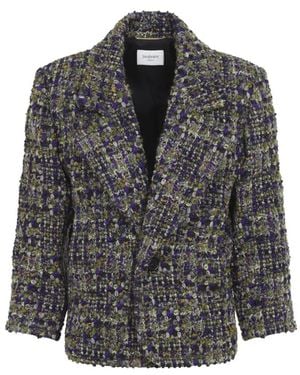 Saint Laurent Single-Breasted Jacket - Zwart