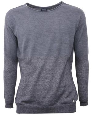 Armani Round-Neck Knitwear - Blue