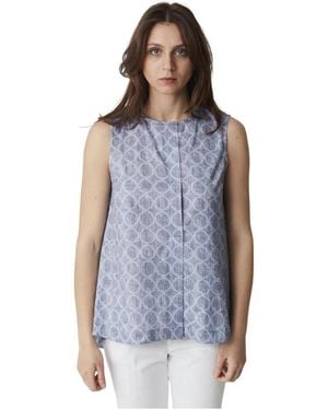 Circolo 1901 Sleeveless Tops - Blue