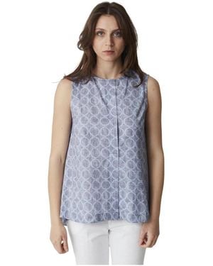 Circolo 1901 Sleeveless Tops - Blue