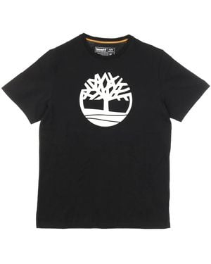 Timberland Zwarte Tree Tee Korte Mouw T-Shirt