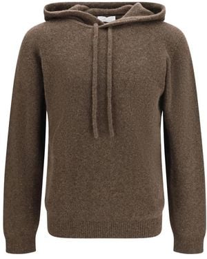Roberto Collina Pullover Mit Kapuze - Braun