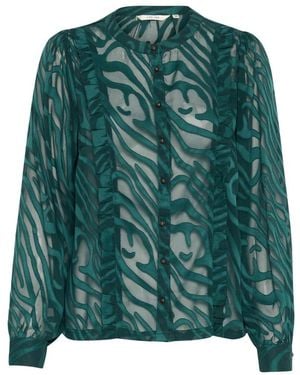 Cream Shirts - Green