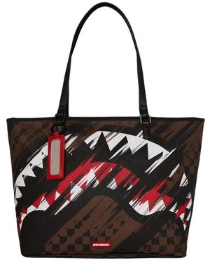 Sprayground Smeared Grunge Tote - Zwart