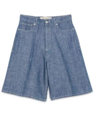 Roy Rogers Denim Shorts - Azul