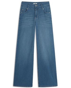 Cinque Jeans ,Blauw ,Denim Wide Jeans