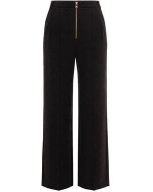 Patrizia Pepe Wide Trousers - Black