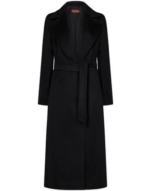 Max Mara Belted Coats - Black