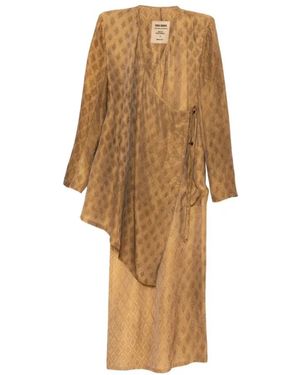 Uma Wang Kleedjes ,Bruin ,Maxi Jurk - Naturel