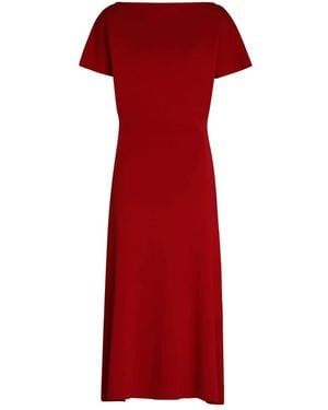 P.A.R.O.S.H. Midi Dresses - Red