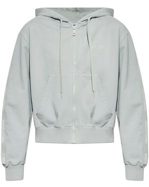 Moschino Hoodies & Sweatvesten ,Blauw ,Logo Sweatshirt - Grijs