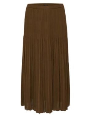 Opus Plissee-Midirock - Braun