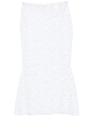 Oséree Midi Skirts - Blanco