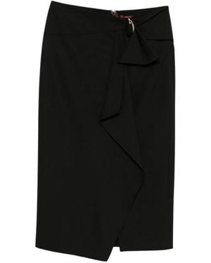 Max Mara Rokken ,Zwart ,Wol Mstfenice Midi Rok