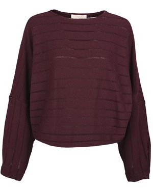 March23 Round-Neck Knitwear - Viola