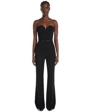 Max Mara Jumpsuits & Playsuits ,Zwart ,Midi Kleedjes