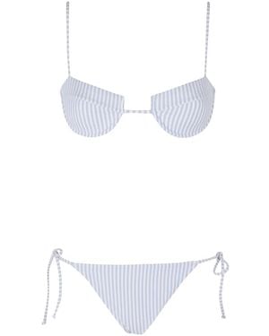 MC2 Saint Barth Badmode ,Blauw ,Bikinis - Wit