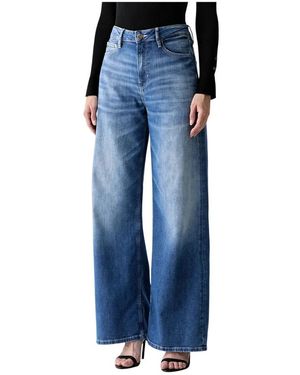 Guess Bellflower Wide-Leg Jeans - Blau
